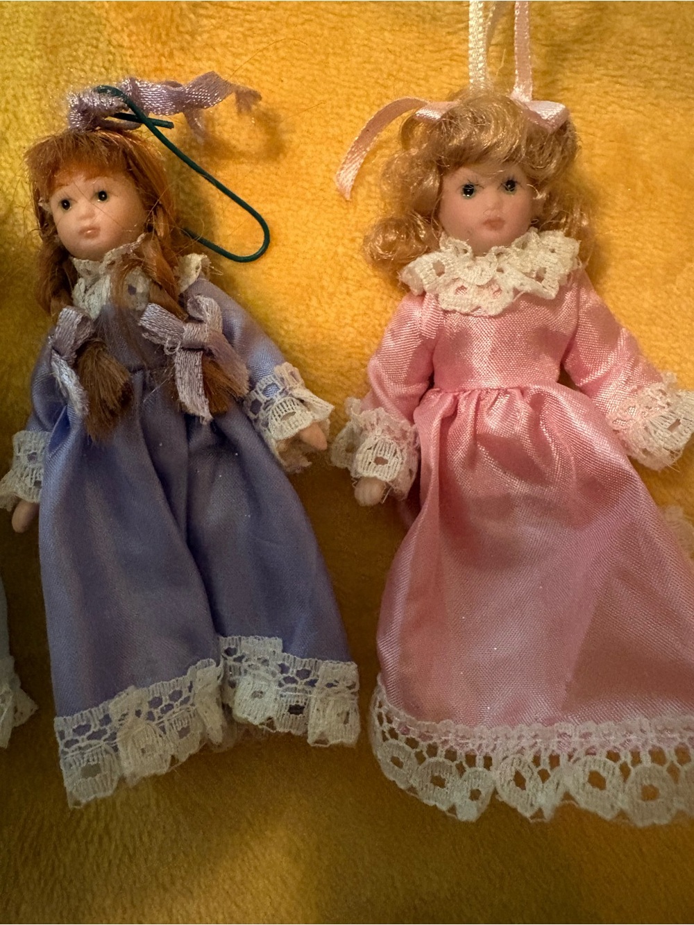 Porcelain doll ornaments - Picture 7 of 9
